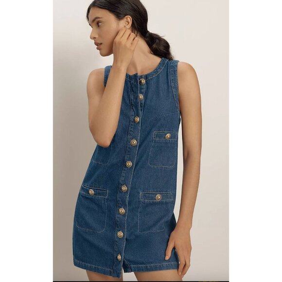 Anthropologie Dresses & Skirts - Anthropologie Reformation Tropez Denim Mini Dress Size 8
